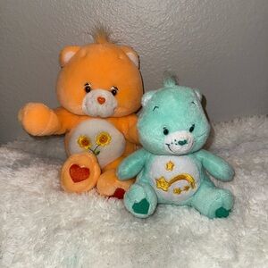 Care Bears Orange and Green Stuffed Animals